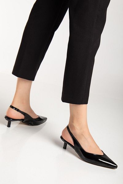 SUİNS SHOES Suins Stephen Model Femei 4 Cm Scurt Mini toc pantofi din piele vernil