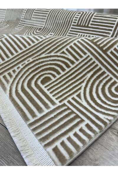 KARAR HALI MODERN RENKLİ AKRİLİK YÜNLÜ BOHEM SATEN BAMBU HALI