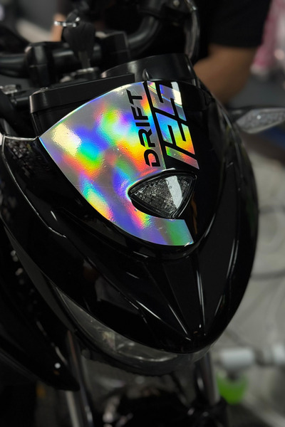 Banxtre Mondial Drift-L için Hologramlı Drift 125 Kafa Sticker Etiket (1 Adet)