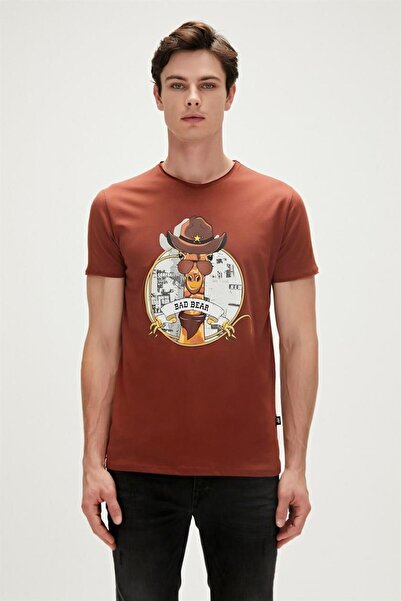 Bad Bear 23.01.07.036-C122 Giraffe Men's T-Shirt Brown