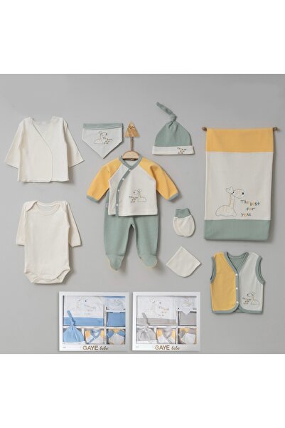 Gaye Bebe 100٪ قطن 100٪ للجنسين للجنسين 0-3 أشهر الأفضل لكِ طقم من 10 قطع من ...