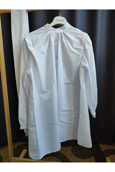 ASUDE TESETTÜR Belted Tunic with Shoulder Detail