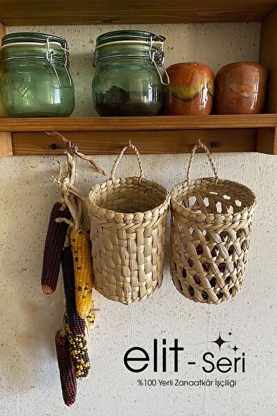 MİEN HOME | Elit Seri | 1. Sınıf Dekoratif Çok Amaçlı 2’li Hasır Saksı Sepet ...