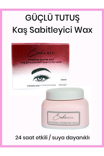 Soho N.Y.C. Eyebrow Fixer Wax- Strong Effect-Transparent-50Ml