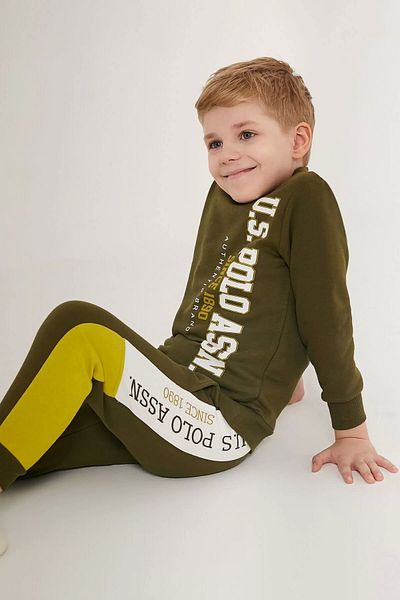U.S. Polo Assn. Boy's tracksuit - henna color