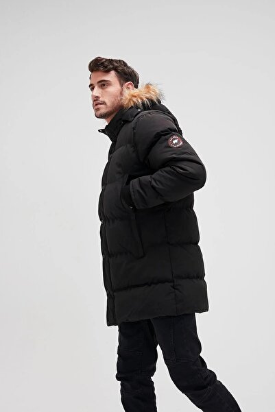 Bad Bear Erkek Şişme Mont Kaban Siyah