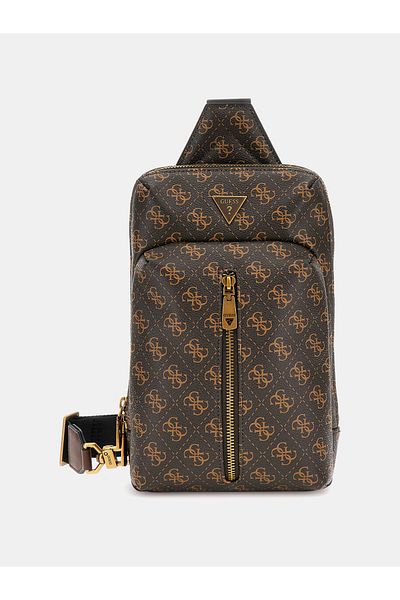 Guess Men's Brown Messenger Bag