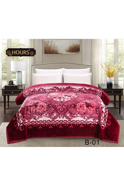 HOURS Horse blanket for two people, duvet cover, made of durable and soft, patterned fabric, 6 kg