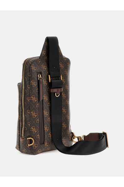 Guess Men's Brown Messenger Bag