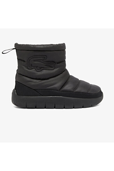 Lacoste Serve Slipper Mid Kadın Siyah/Siyah Bot