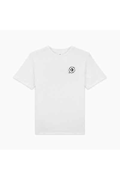 Converse Classic Erkek Grafik Baskılı Beyaz T-Shirt