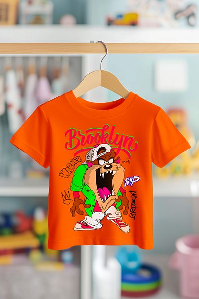 BookOrBook Tasmanian Devil 100% Cotton Premium Quality Kids T-Shirt