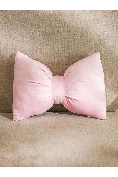 LC Waikiki Plush Cushion with Pink Bow Appearance 30x40 cm