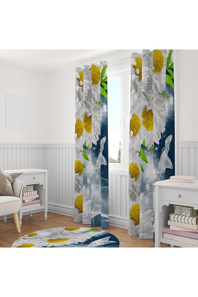 stellahomes Special Design Decorative Background Curtain 140X260 cm Single Wing