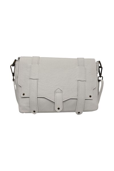 EVoStyle Geanta Belle Monique BA23, Piele Naturala Italia, Culoare Alb, 29 x 20 x 11 cm