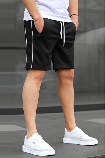 Madmext Schwarze Basic-Herrenshorts 5489