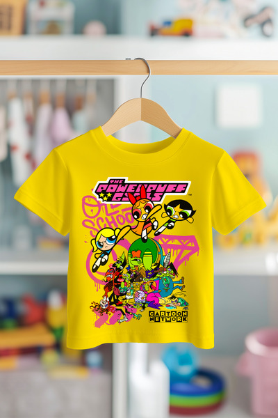 BookOrBook Tricou pentru copii PowerPuff Girls 100% bumbac calitate premium (...