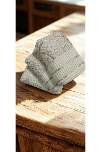 TekStilize Velvet Hand Towel 50X90 (3 Pcs)