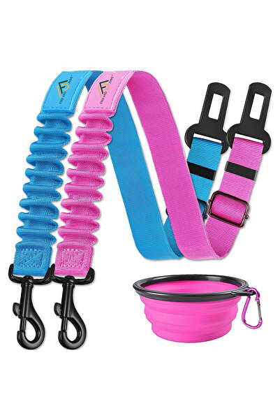 Fish & Paws Lesa cu centura de siguranta pentru caini sau pisici, ajustabile ...