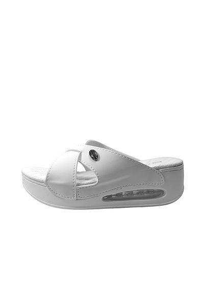 Onlo Ayakkabı Onlo Shoes ARYN.045 Ασπρόμαυρες Γυναικείες Παντόφλες Ανατομική Σόλα με τακούνι