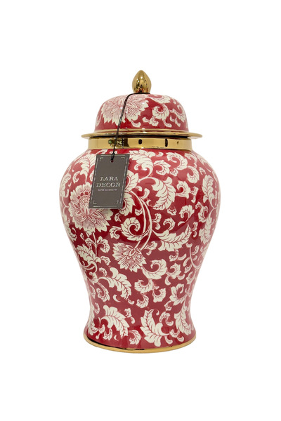 Lara Decor Kırmızı Seramik KÜP (B)