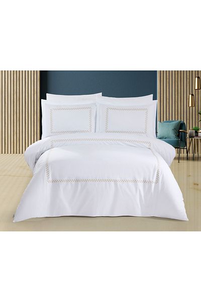 Capital Home Embroidered Double Personality 6-Piece Duvet Cover Set 100% Cotton