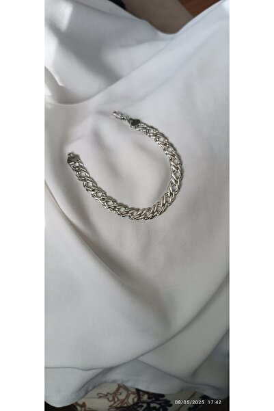 ARİ TAKI سوار من الفولاذ الفضي بتصميم سداسي