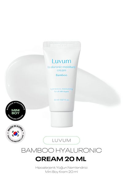 LUVUM Mini Size Bamboo Extract Herbal Hyaluronic Acid Hypoallergenic Intensive Moisturizing Luvum Bamboo Cream 20ml