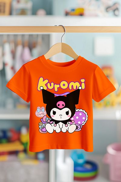 BookOrBook Kuromi Cutty 100% Cotton Premium Quality Fabric Kids T-Shirt
