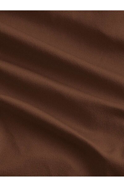 Wild Flower Кафява къса блуза с тънка презрамка и предварително усукване