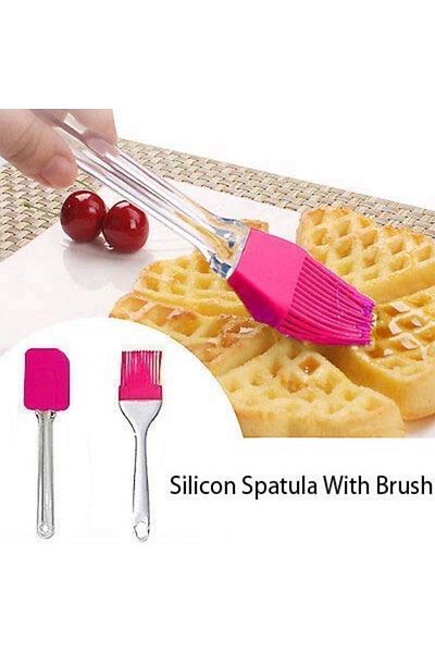 Skygo 2& # 39Pcs Silicone Pastry - Pastry - Pastry Oil Brush and Spatula Set