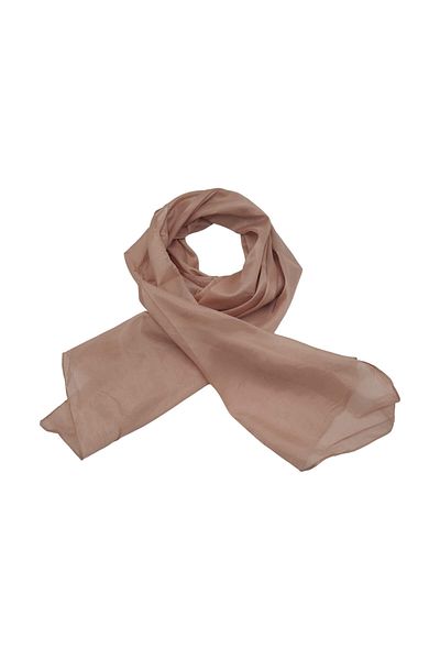 EVoStyle Esarfă din Matase 100%, Fină și versatilă, Culoare Bej Nude, 45 cm x 155 cm
