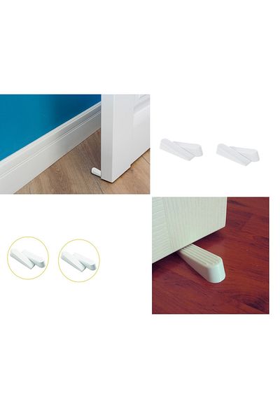 Skygo Door Stopper - Under Door Stopper - White 8 Pieces