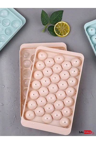 SalMall Sphere Ice Mold 33Pcs |   Round Ice Mold |   Practical and Durable Silicone Ice Cube