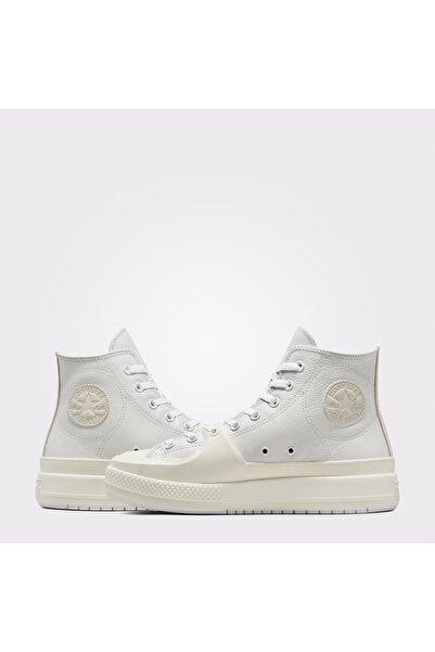 Converse Chuck Taylor All Star Construct Leather Unisex Beyaz Sneaker