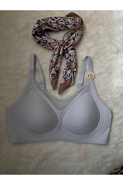 F.K Laser Cut Tulle Detail Laser Cut Bra