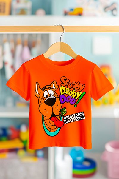 BookOrBook Scooby Dooby Doo 100% Cotton Premium Quality Kids T-Shirt (3-12 Years)