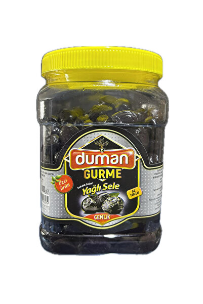 DUMAN GURME Gemlik Yağlı Sele Siyah Zeytin Iri Boy (231-260) Klb 1 Kg
