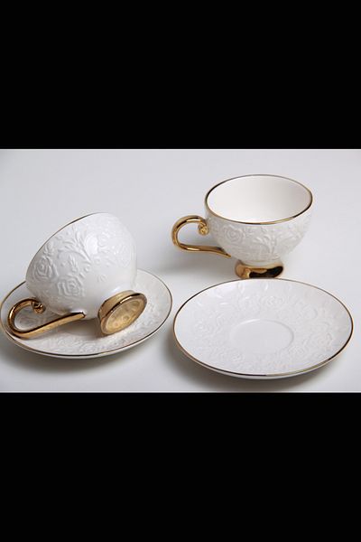 Generic Elegant design tea and coffee cup with saucer
