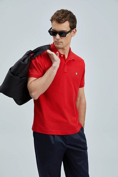 Lufian Ανδρικό μπλουζάκι Laon Red 111040206