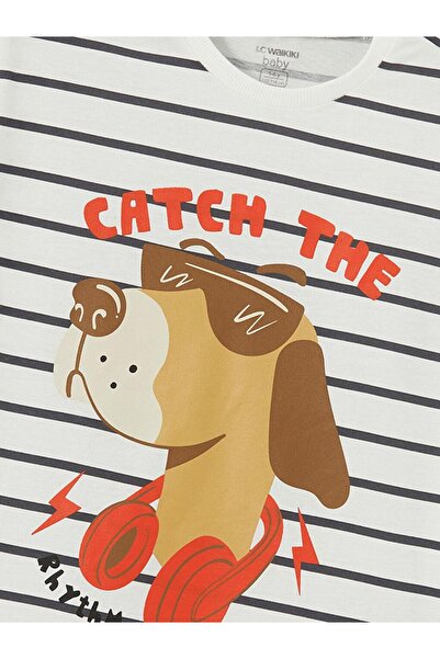 LC Waikiki Lcw Kids Crew Neck Printed Boys T-Shirts and Shorts 2-Piece