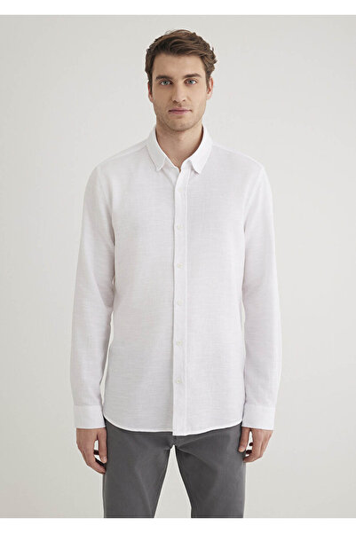 Mavi Cămașă albă pentru bărbați 020579 -25705