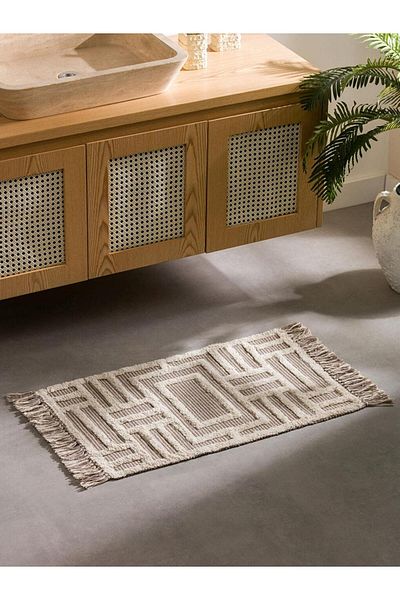 LC Waikiki Geometric Patterned Bath Mat 50X80 cm (S5)