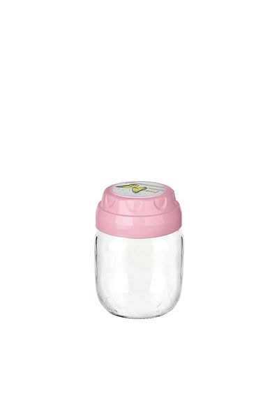 Skygo Set of 3 Vintage Decorative Patterned Glass Jar 425ml - 14.3 oz