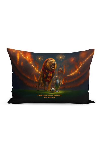 Bertille Home Copil Bebeluș Galben Roșu Fan Fotbal Seria Husă de pernă (Husă de pernă)