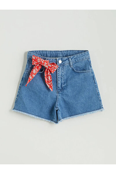LC Waikiki LCW Kids Mavi Kız Çocuk Jean Şort