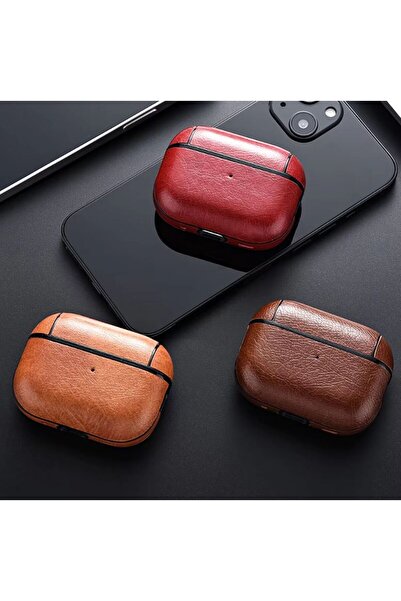 REDz Accessories Θήκη Elite, Συμβατή με Airpods Pro 2, Εμφάνιση Select, Αντικραδασμική προστασία, Εμφάνιση δέρματος, Καφέ
