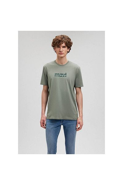 Mavi Khaki T-Shirt - Logo Print, Regular Fit,0610943-80692