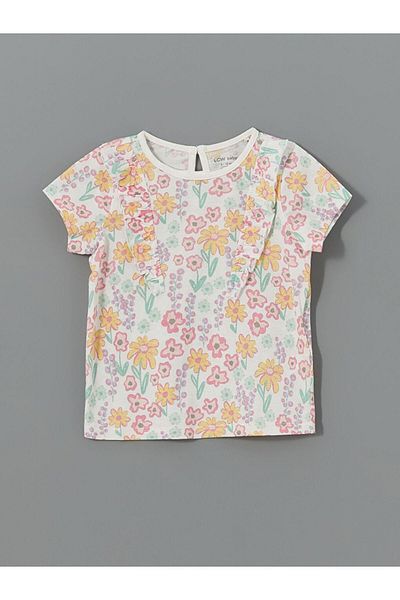 LC Waikiki Crew Neck Floral Baby Girl Pajama Set (S5)