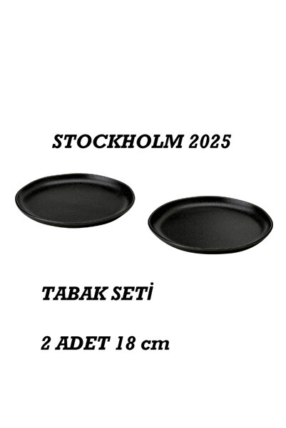 IKEA Stockholm 2025 Koleksiyonu - Anne Hediyesi - Ev Hediyesi Tatlı Tabağı Seti 18 Cm X 2 Adet
